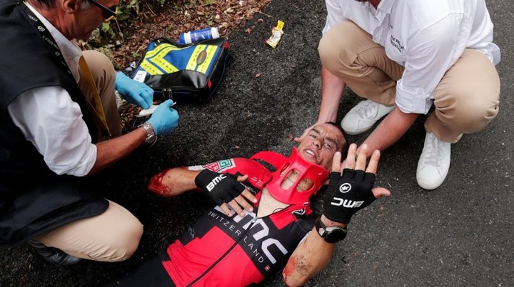Porte od nehody na Tour de France prvý raz vysadol na bicykel